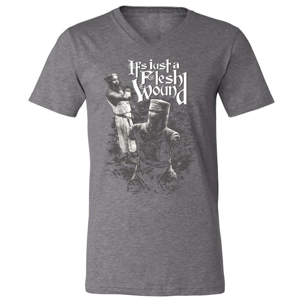 Unisex V-Neck T-Shirt - 3RX4WKVB - Deep Heather - 13