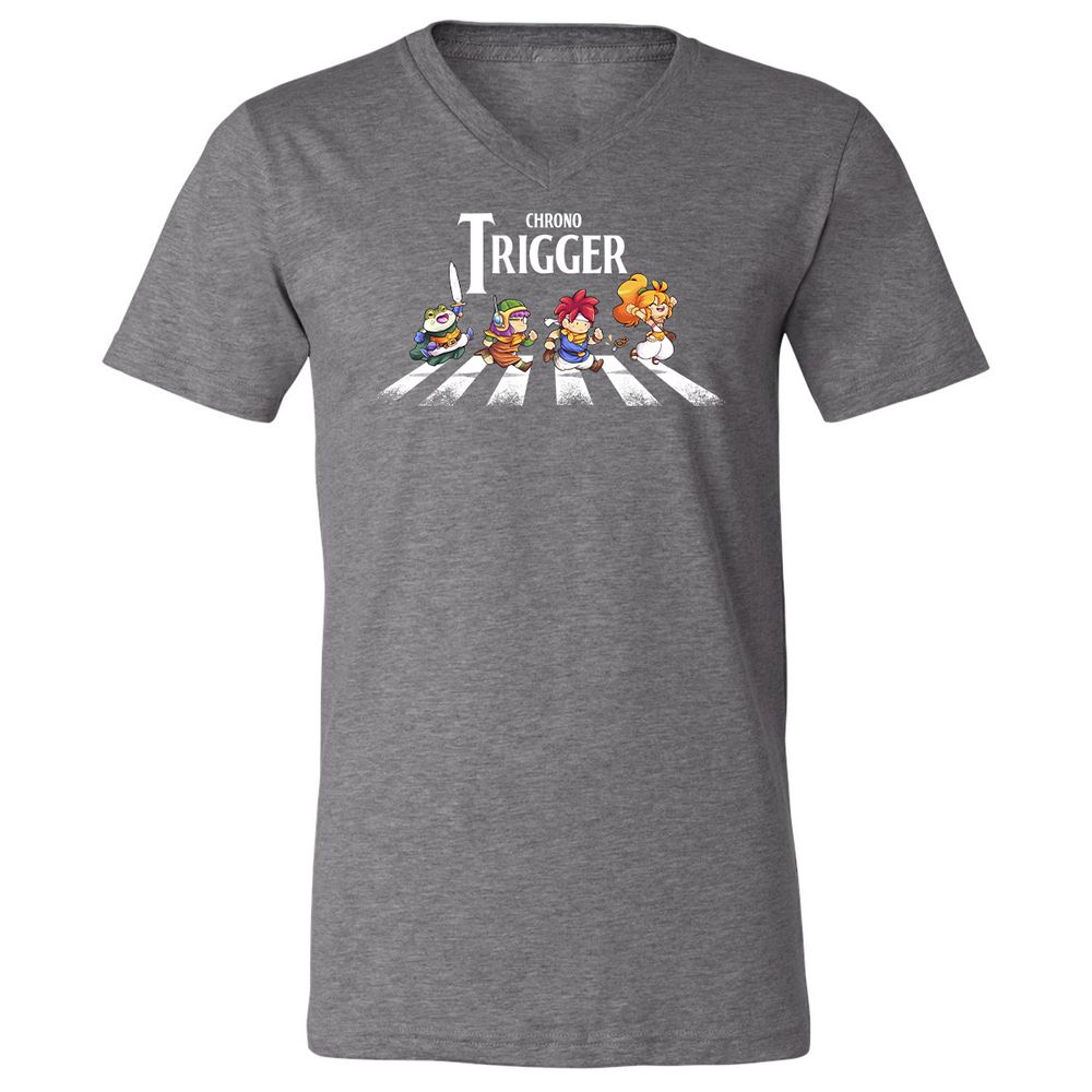 Unisex V-Neck T-Shirt - A8PS1XJ5 - Deep Heather - 13