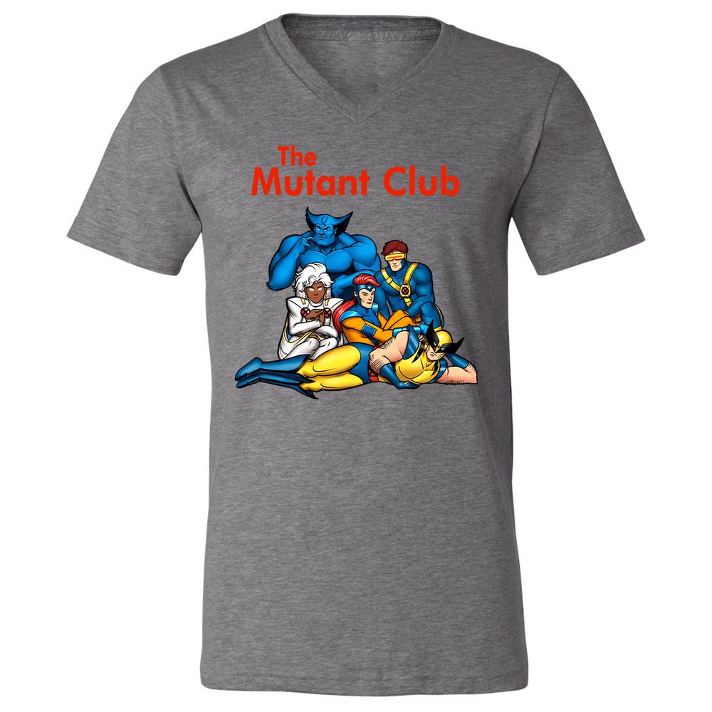 Unisex V-Neck T-Shirt - 48X8KQ5Z - Deep Heather - 13