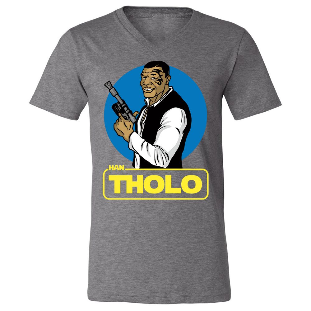 Unisex V-Neck T-Shirt - 674SR69E - Deep Heather - 13