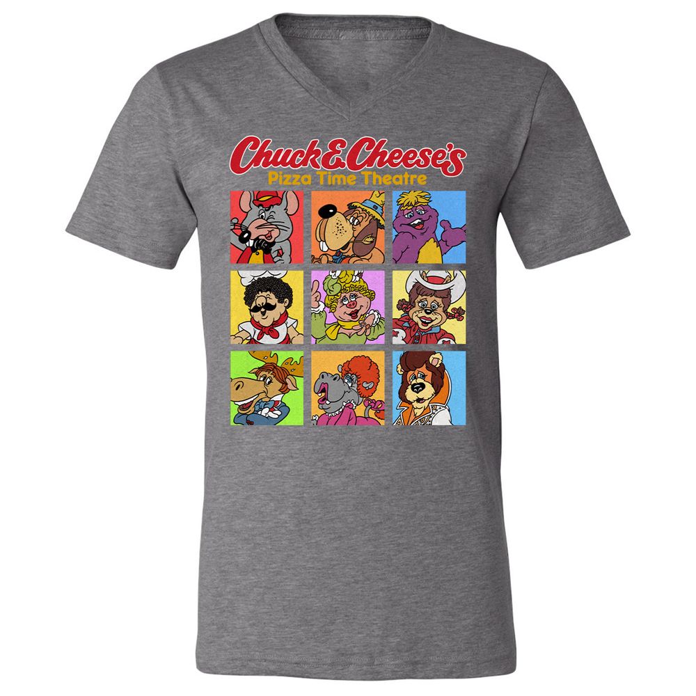 Unisex V-Neck T-Shirt - ARA9Y22D - Deep Heather - 13