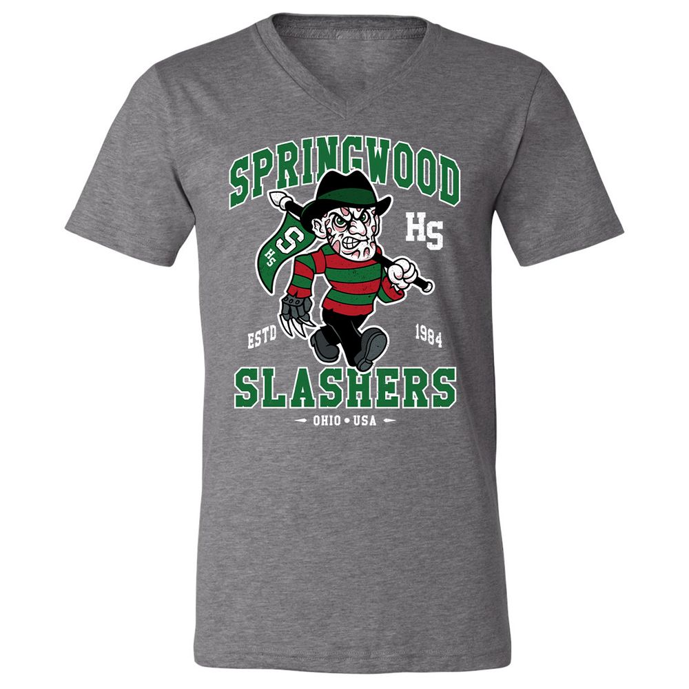 Unisex V-Neck T-Shirt - PNNKP9X3 - Deep Heather - 13