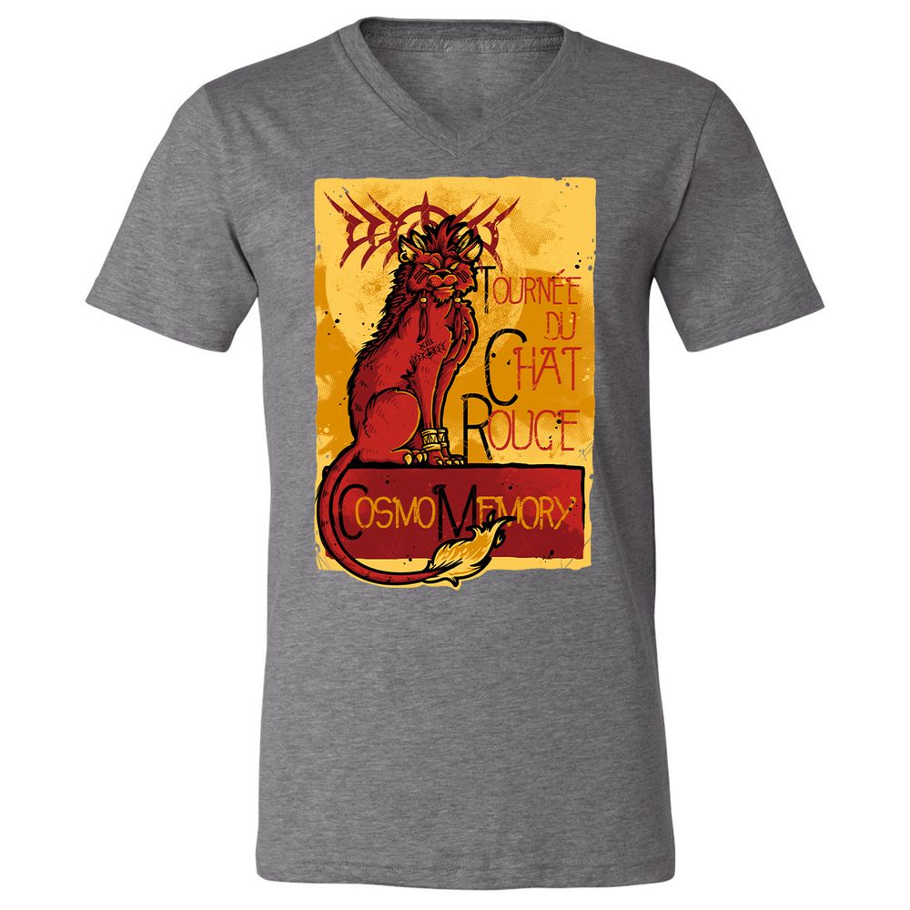 Unisex V-Neck T-Shirt - VKM92Q1S - Deep Heather - 13