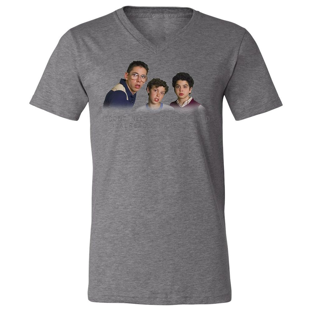 Unisex V-Neck T-Shirt - PSJHRQ13 - Deep Heather - 13