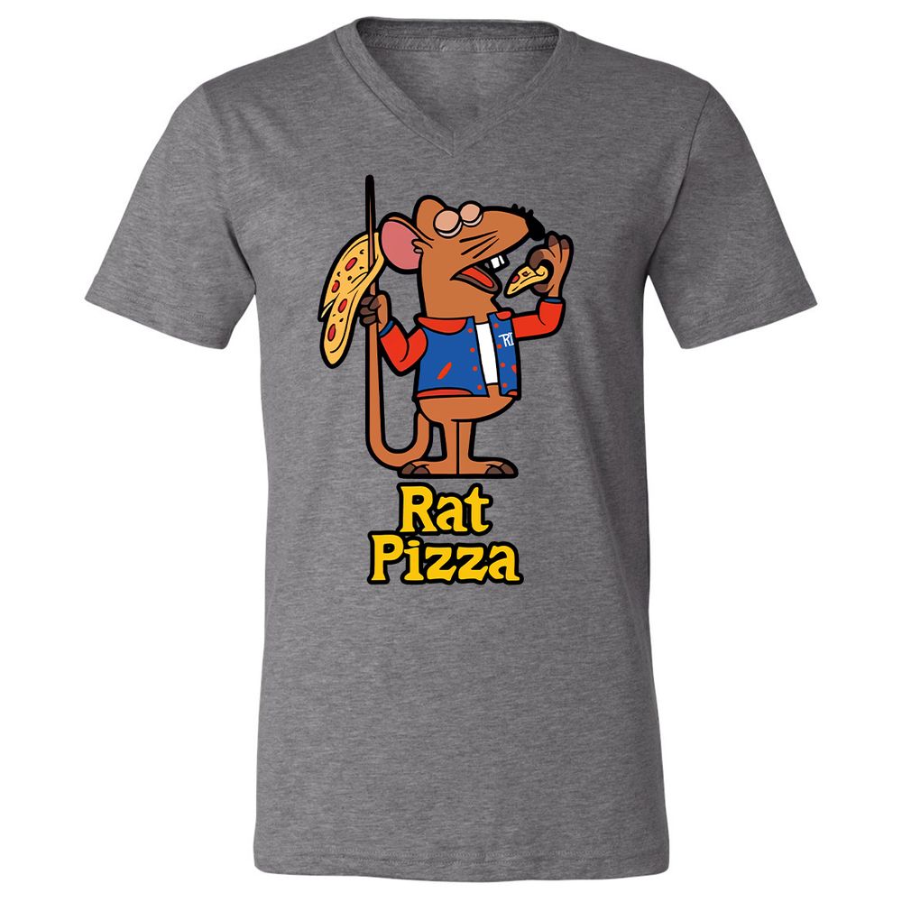 Unisex V-Neck T-Shirt - JKAQKS1X - Deep Heather - 13