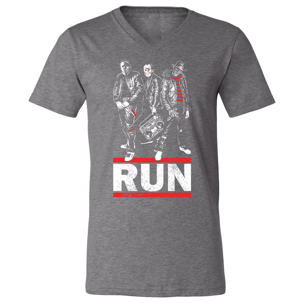 Unisex V-Neck T-Shirt - WPXJQB6R - Deep Heather - 13