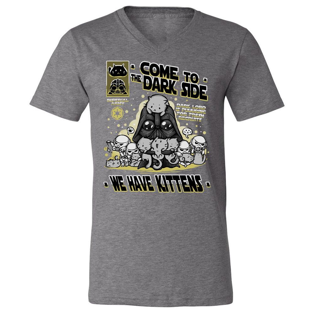 Unisex V-Neck T-Shirt - 8MREJQKL - Deep Heather - 13