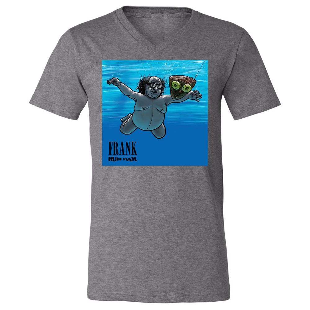 Unisex V-Neck T-Shirt - 98ADVRFA - Deep Heather - 13