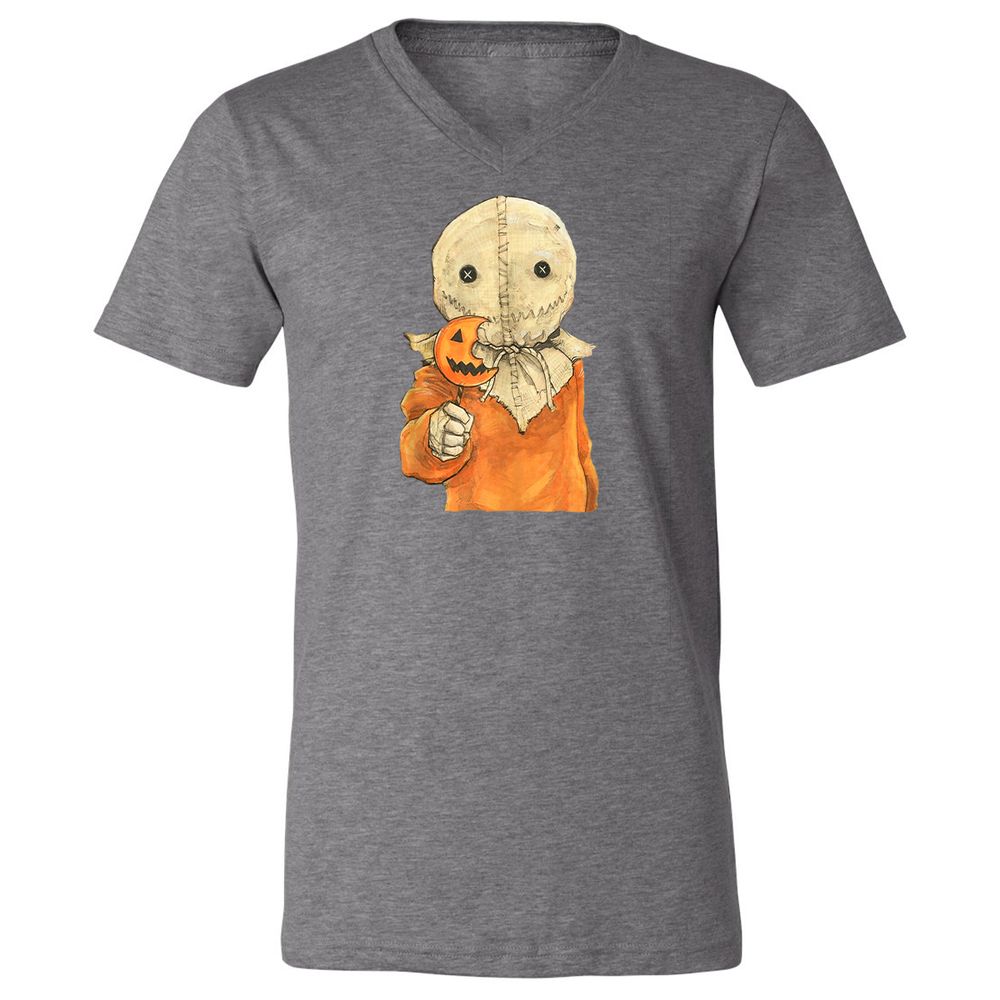 Unisex V-Neck T-Shirt - VNUSNG8E - Deep Heather - 13