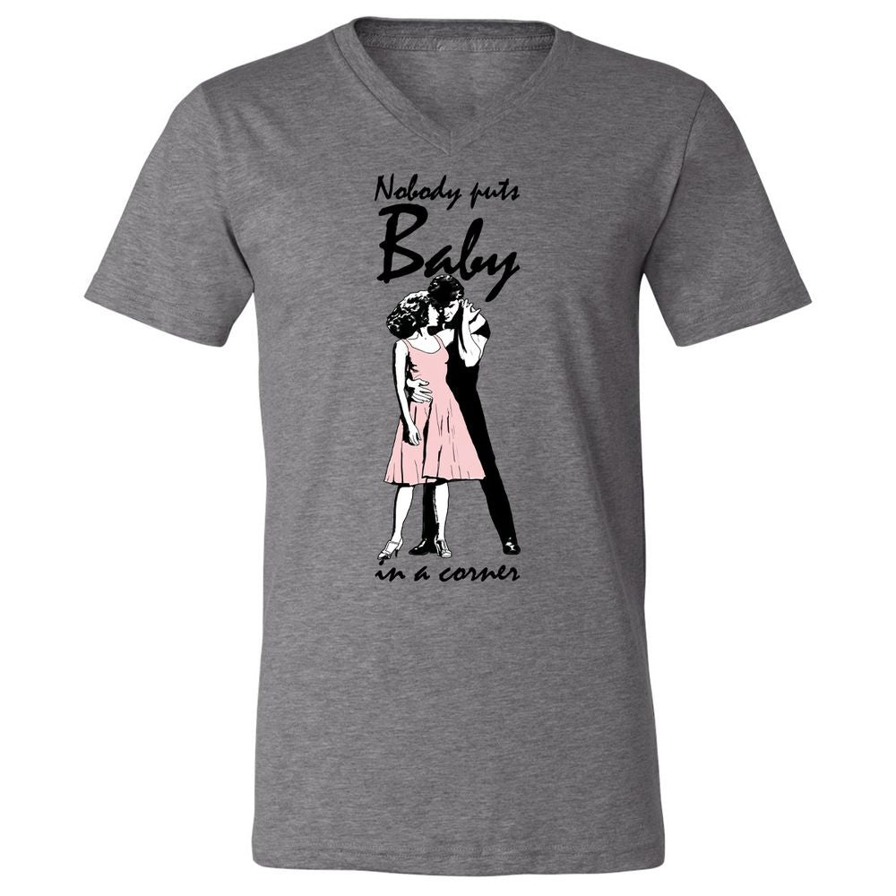 Unisex V-Neck T-Shirt - 47WA61PC - Deep Heather - 13