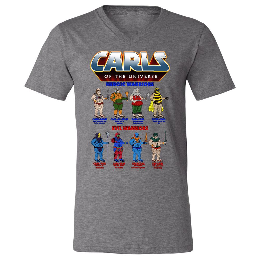 Unisex V-Neck T-Shirt - 62U9GG6F - Deep Heather - 13