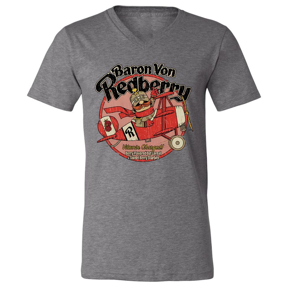 Unisex V-Neck T-Shirt - 1DW7PL7D - Deep Heather - 13