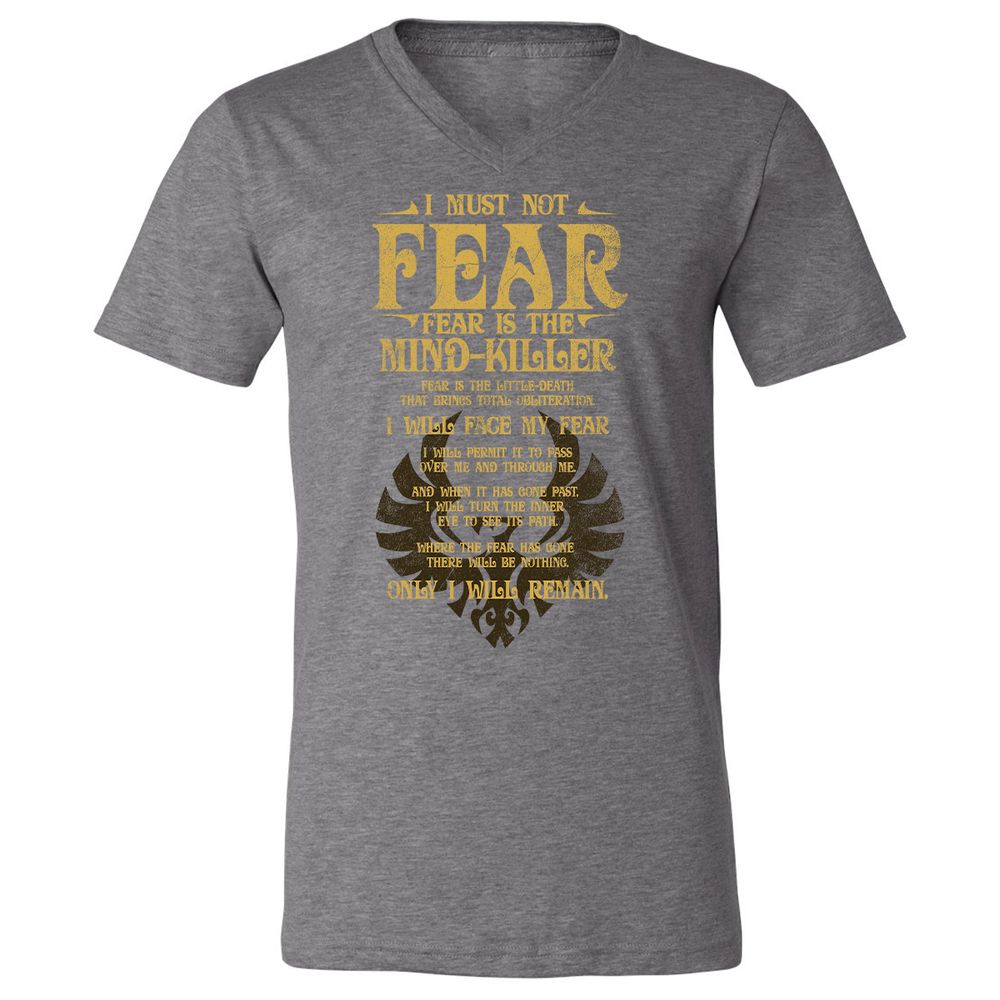 Unisex V-Neck T-Shirt - 4XVLGZ2B - Deep Heather - 13