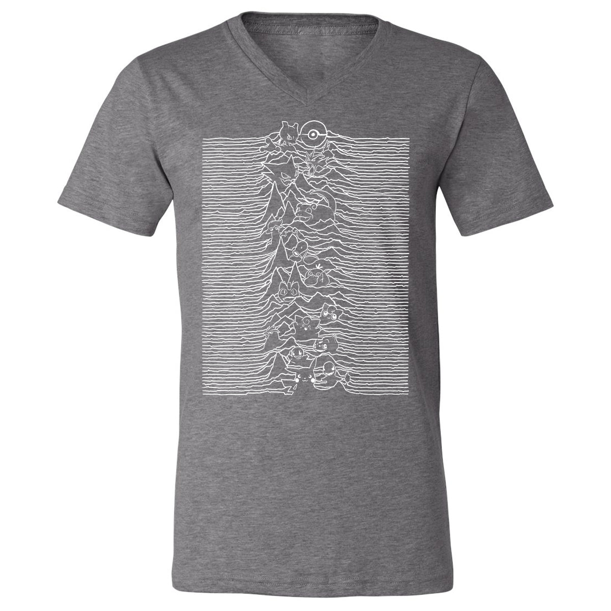 Unisex V-Neck T-Shirt - S5EW5E95 - Deep Heather - 13