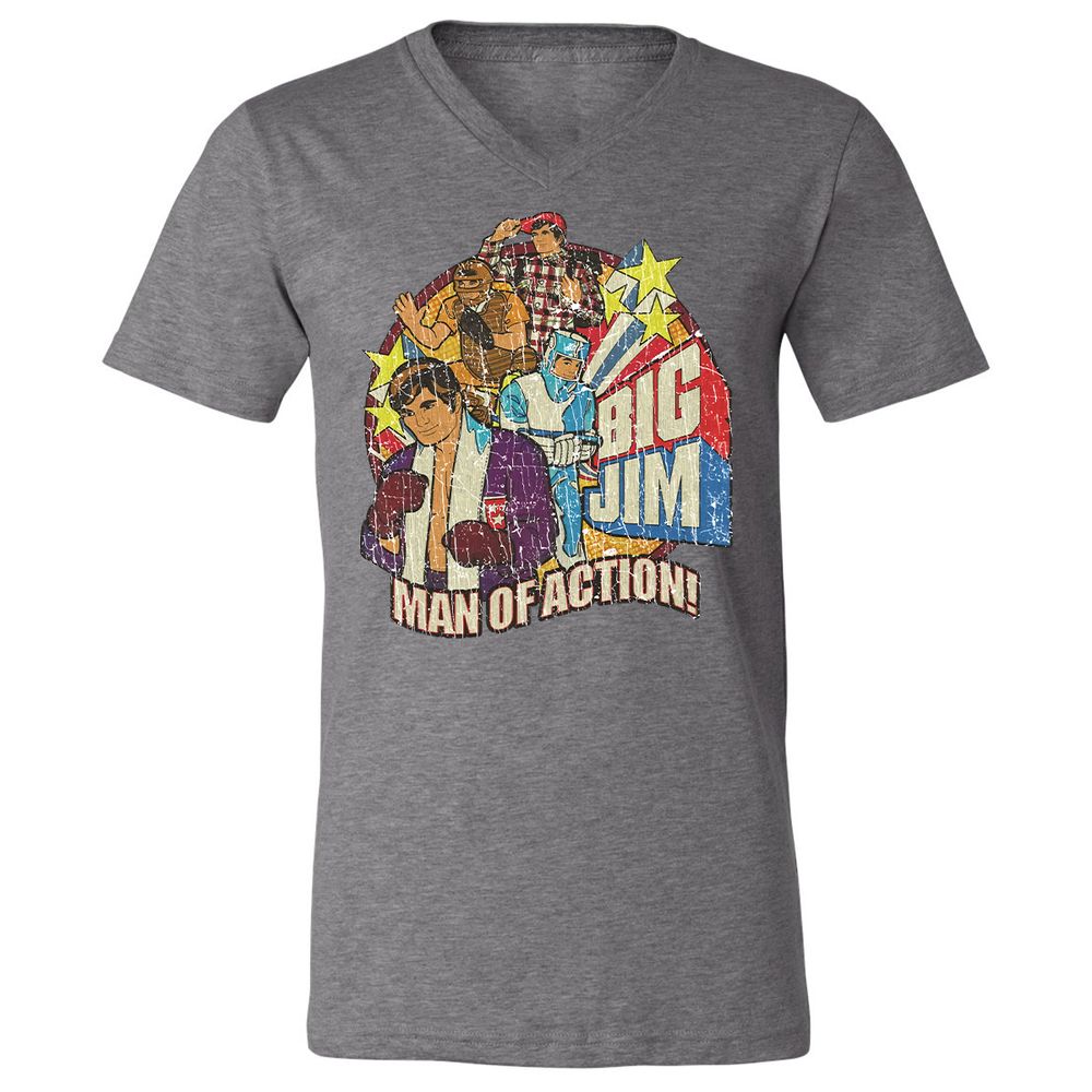 Unisex V-Neck T-Shirt - 1R9TCSEJ - Deep Heather - 13