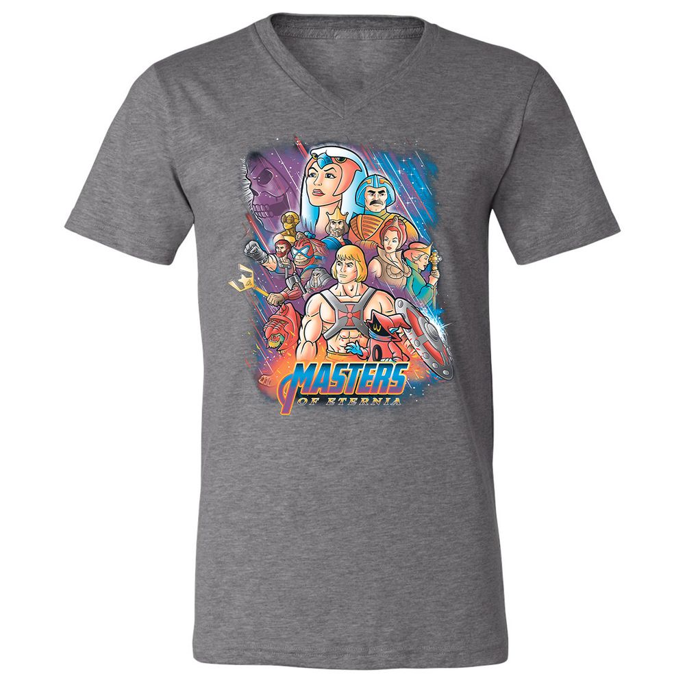 Unisex V-Neck T-Shirt - BCEGL4P8 - Deep Heather - 13