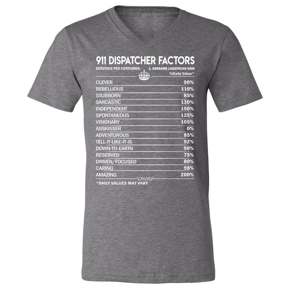 Unisex V-Neck T-Shirt - AHMP2Z15 - Deep Heather - 13