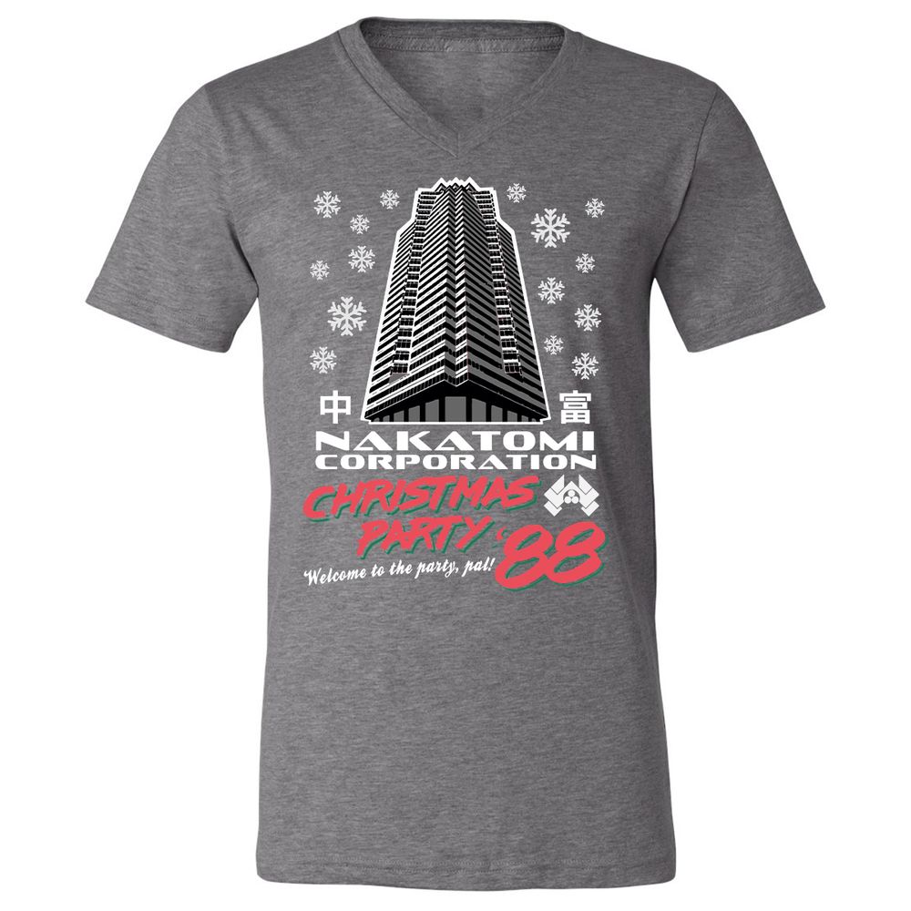 Unisex V-Neck T-Shirt - 8QV2XRD8 - Deep Heather - 13