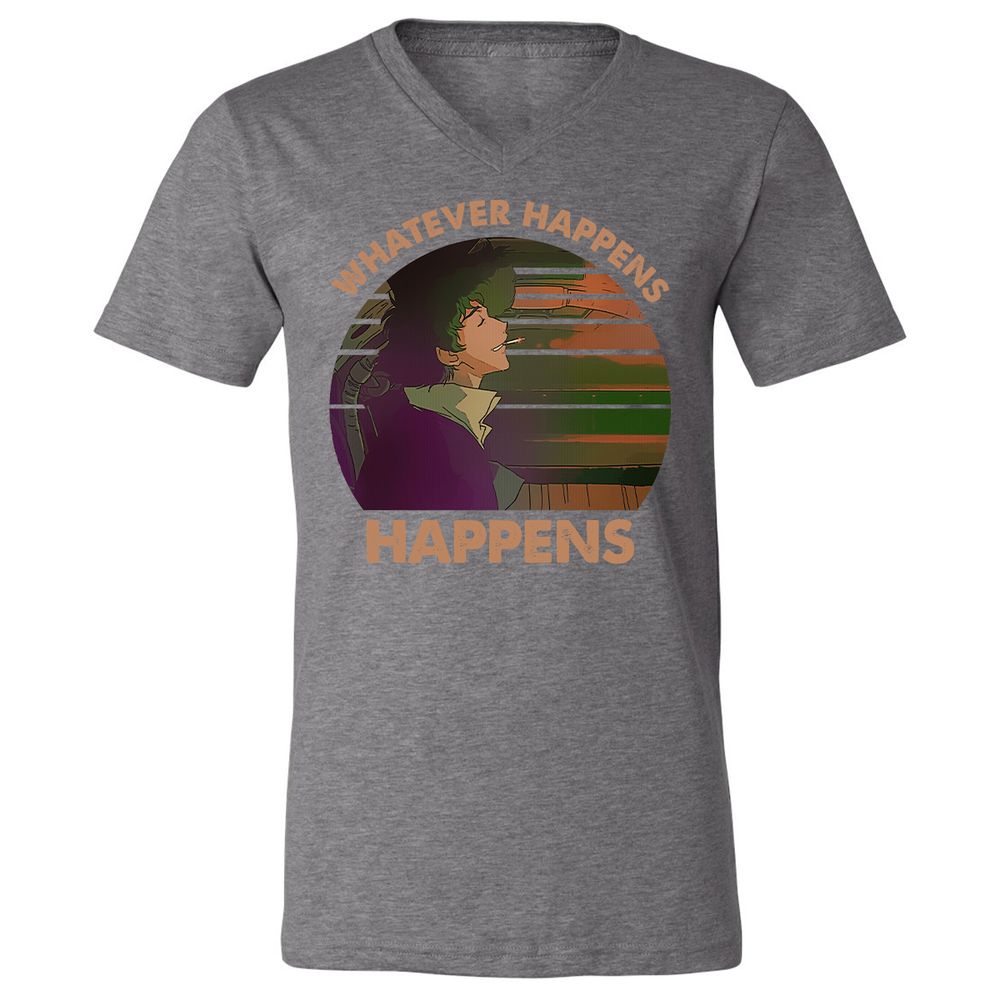 Unisex V-Neck T-Shirt - 4NBHQ3P2 - Deep Heather - 13