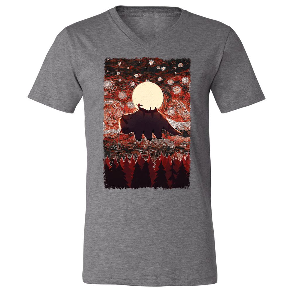 Unisex V-Neck T-Shirt - TG73CHSD - Deep Heather - 13