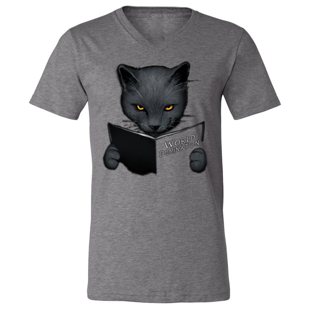 Unisex V-Neck T-Shirt - 19BJUZDP - Deep Heather - 13