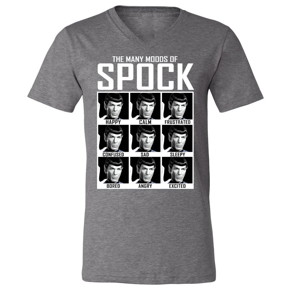 Unisex V-Neck T-Shirt - QJ743727 - Deep Heather - 13