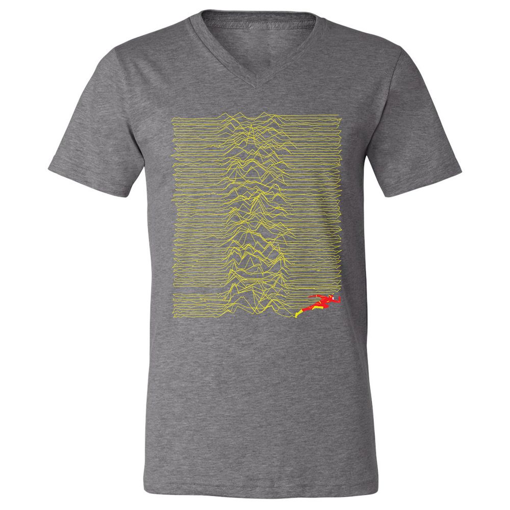 Unisex V-Neck T-Shirt - FJV88SL9 - Deep Heather - 13