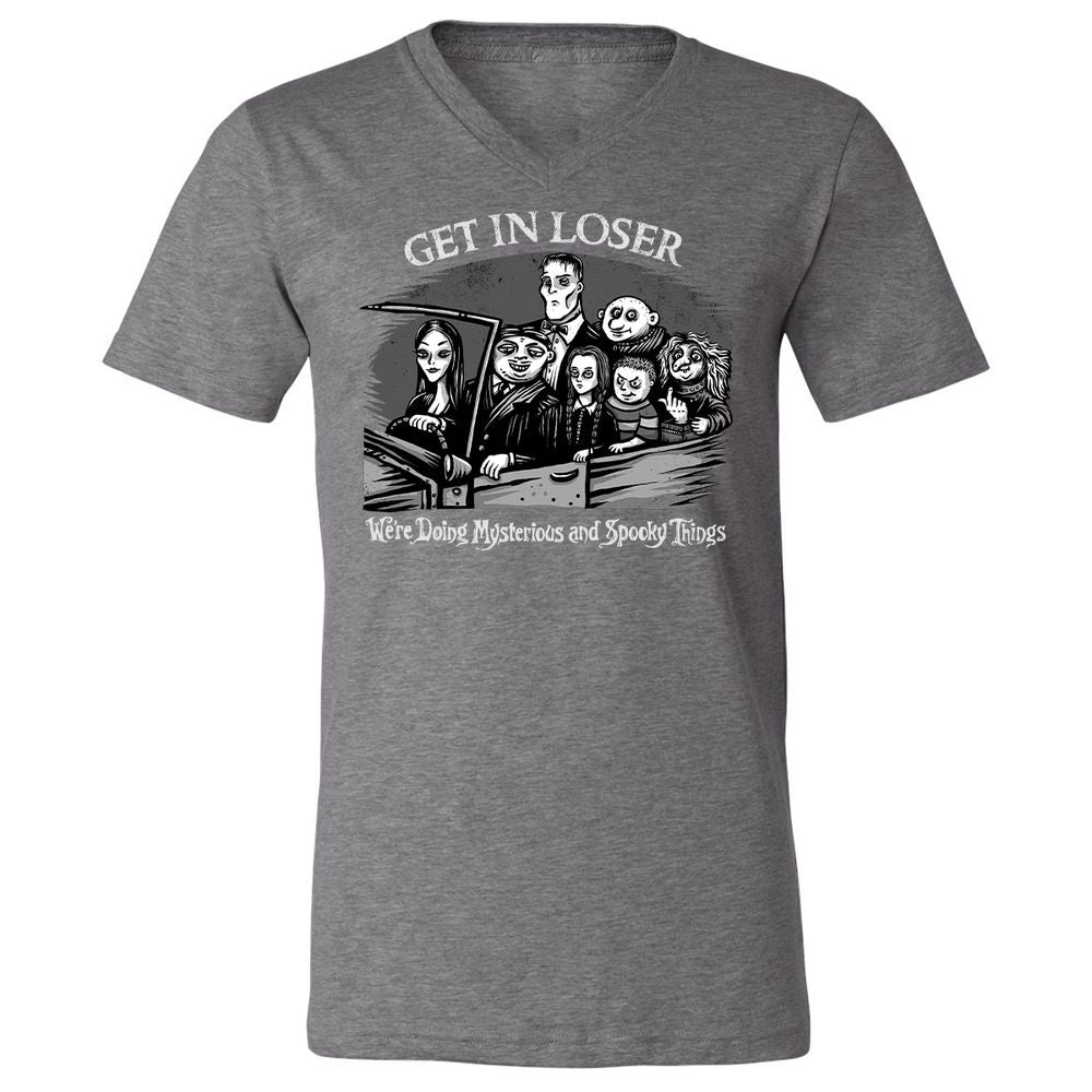 Unisex V-Neck T-Shirt - PXN9VXGB - Deep Heather - 13