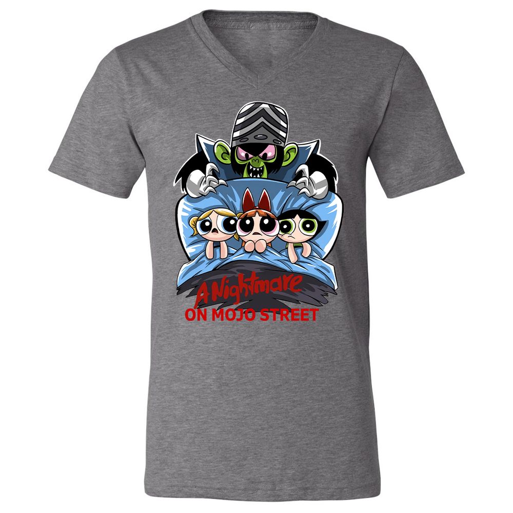 Unisex V-Neck T-Shirt - DC7TEKXX - Deep Heather - 13
