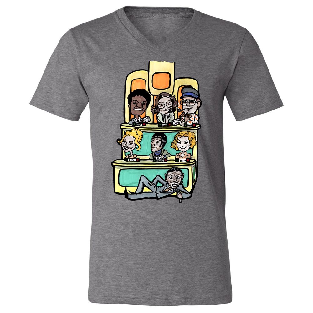 Unisex V-Neck T-Shirt - VU3S8K4U - Deep Heather - 13