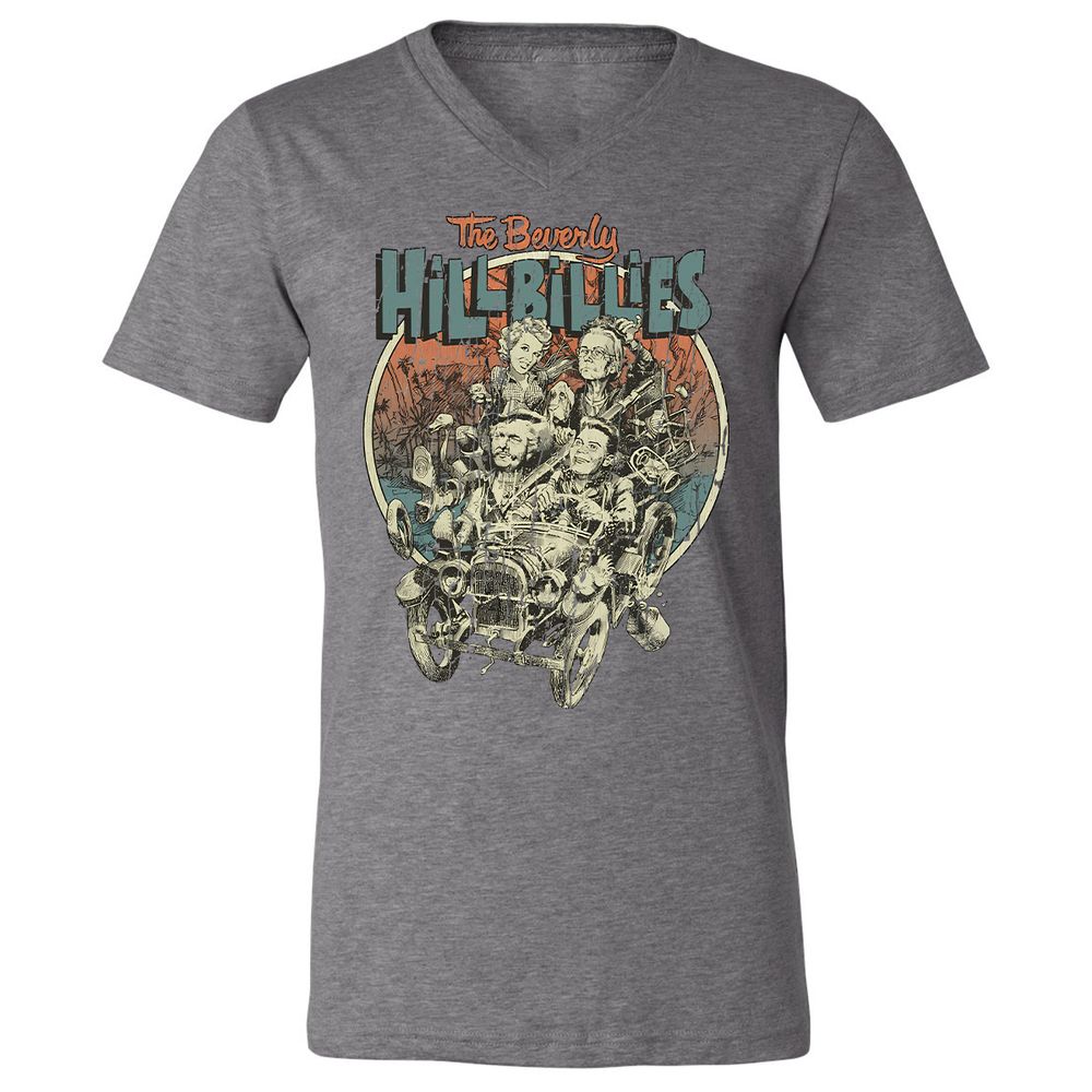 Unisex V-Neck T-Shirt - KXGQ6THJ - Deep Heather - 13