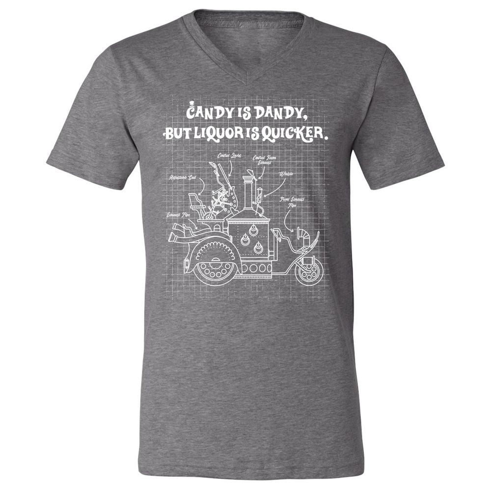 Unisex V-Neck T-Shirt - VP8U48AY - Deep Heather - 13