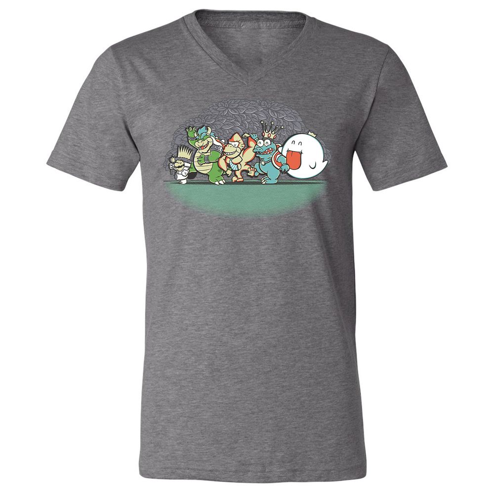 Unisex V-Neck T-Shirt - BPBL3LU5 - Deep Heather - 13