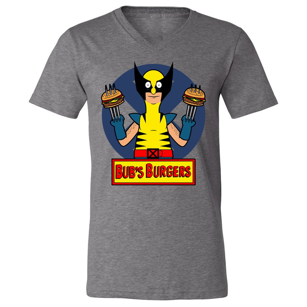 Unisex V-Neck T-Shirt - MLKVU5ZT - Deep Heather - 13