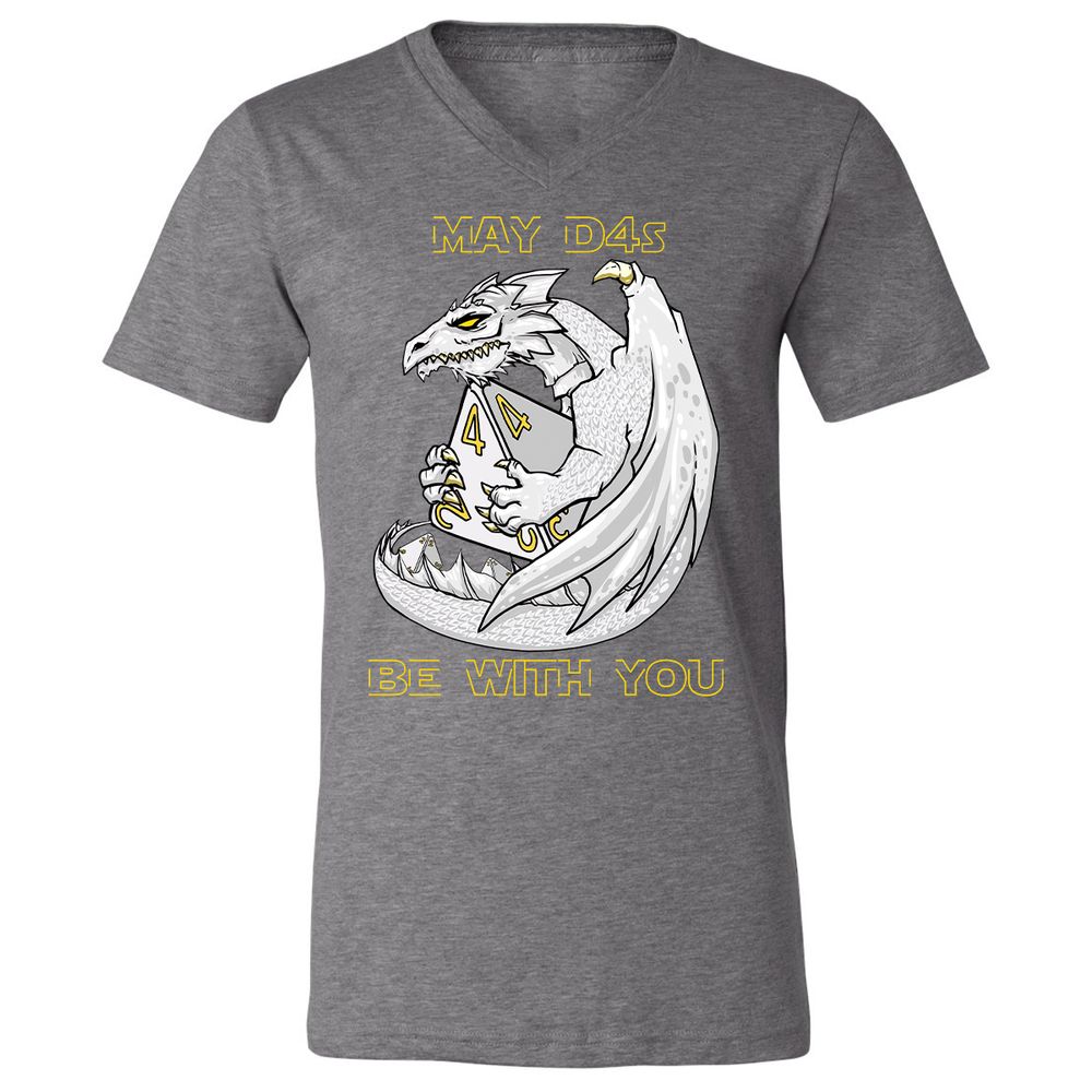 Unisex V-Neck T-Shirt - 7BRAARNN - Deep Heather - 13