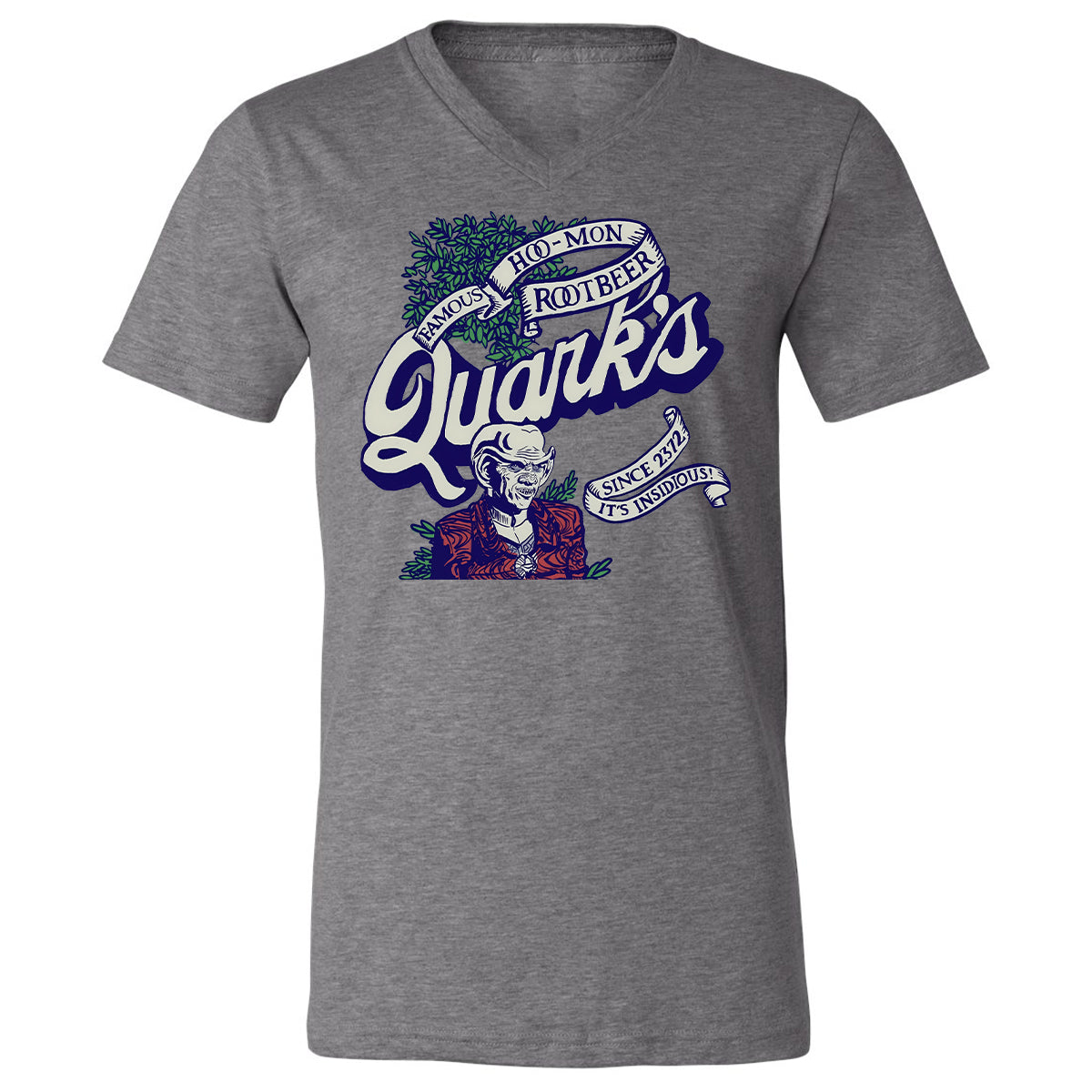 Unisex V-Neck T-Shirt - RA8TM6SA - Deep Heather - 13