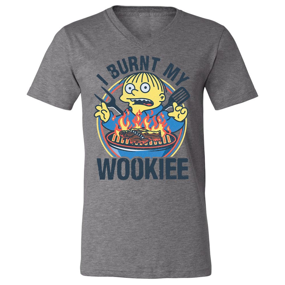 Unisex V-Neck T-Shirt - ZXZYFEE9 - Deep Heather - 13