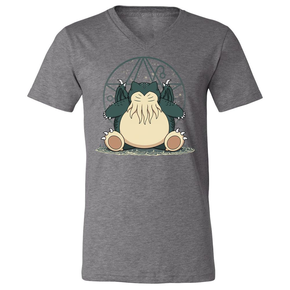 Unisex V-Neck T-Shirt - JVD1WJFV - Deep Heather - 13