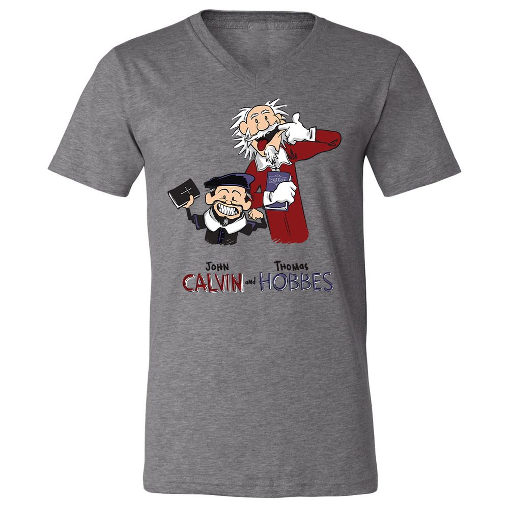 Unisex V-Neck T-Shirt - Y1376KL6 - Deep Heather - 13