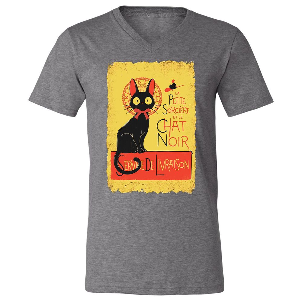 Unisex V-Neck T-Shirt - KQ37GWBR - Deep Heather - 13