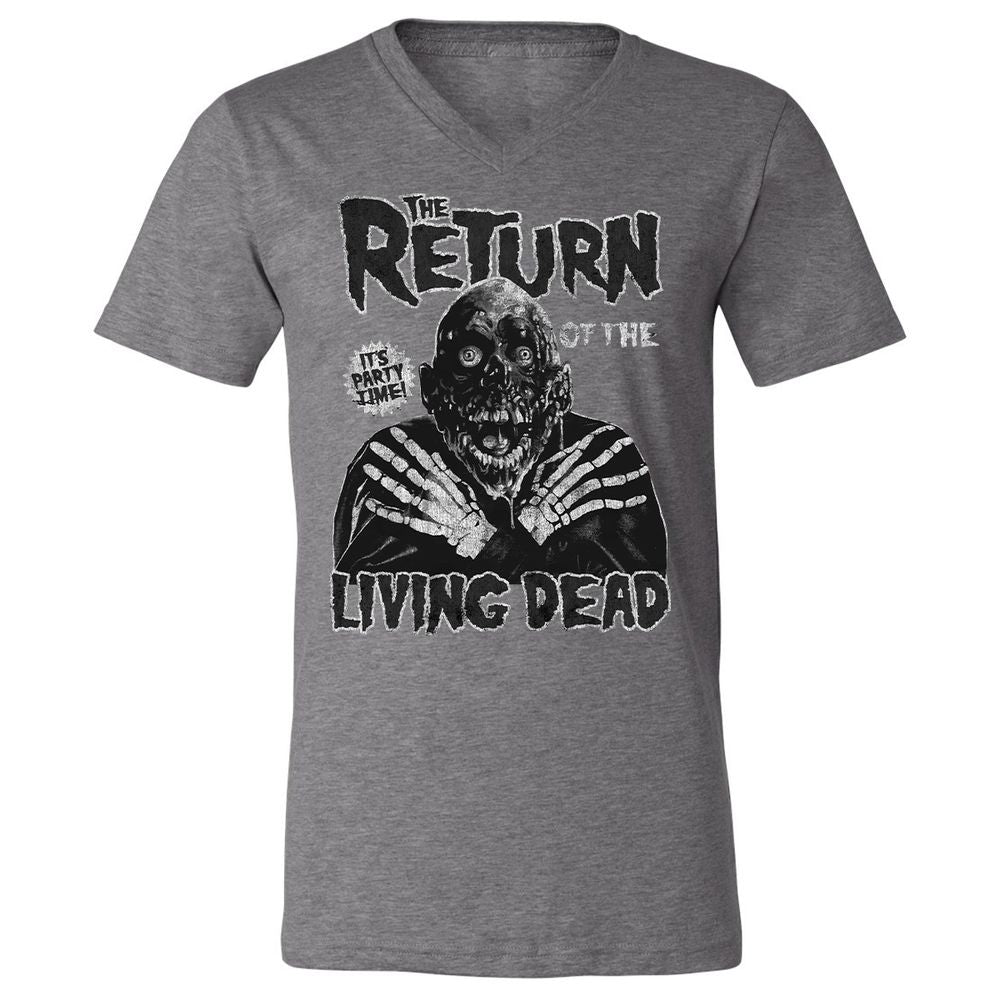 Unisex V-Neck T-Shirt - 4AMYPWJA - Deep Heather - 13