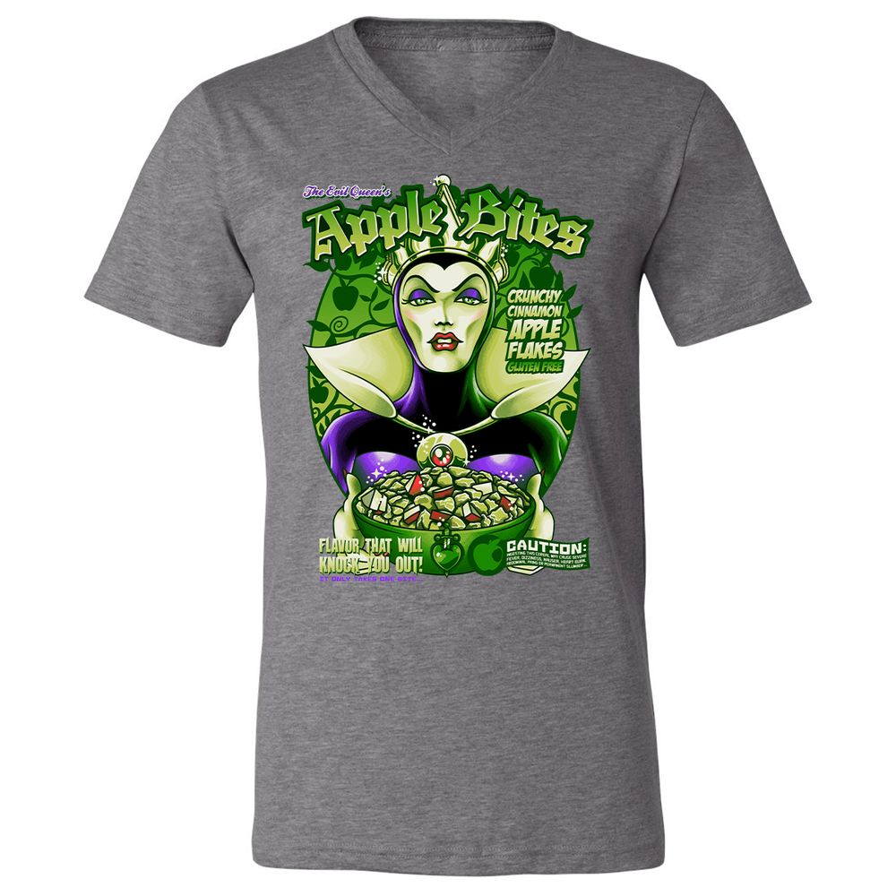 Unisex V-Neck T-Shirt - HWVTKASN - Deep Heather - 13