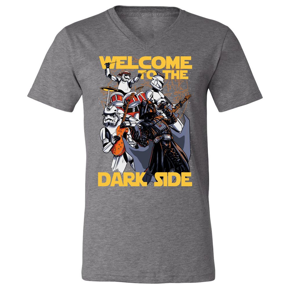 Unisex V-Neck T-Shirt - WXU3FY1G - Deep Heather - 13