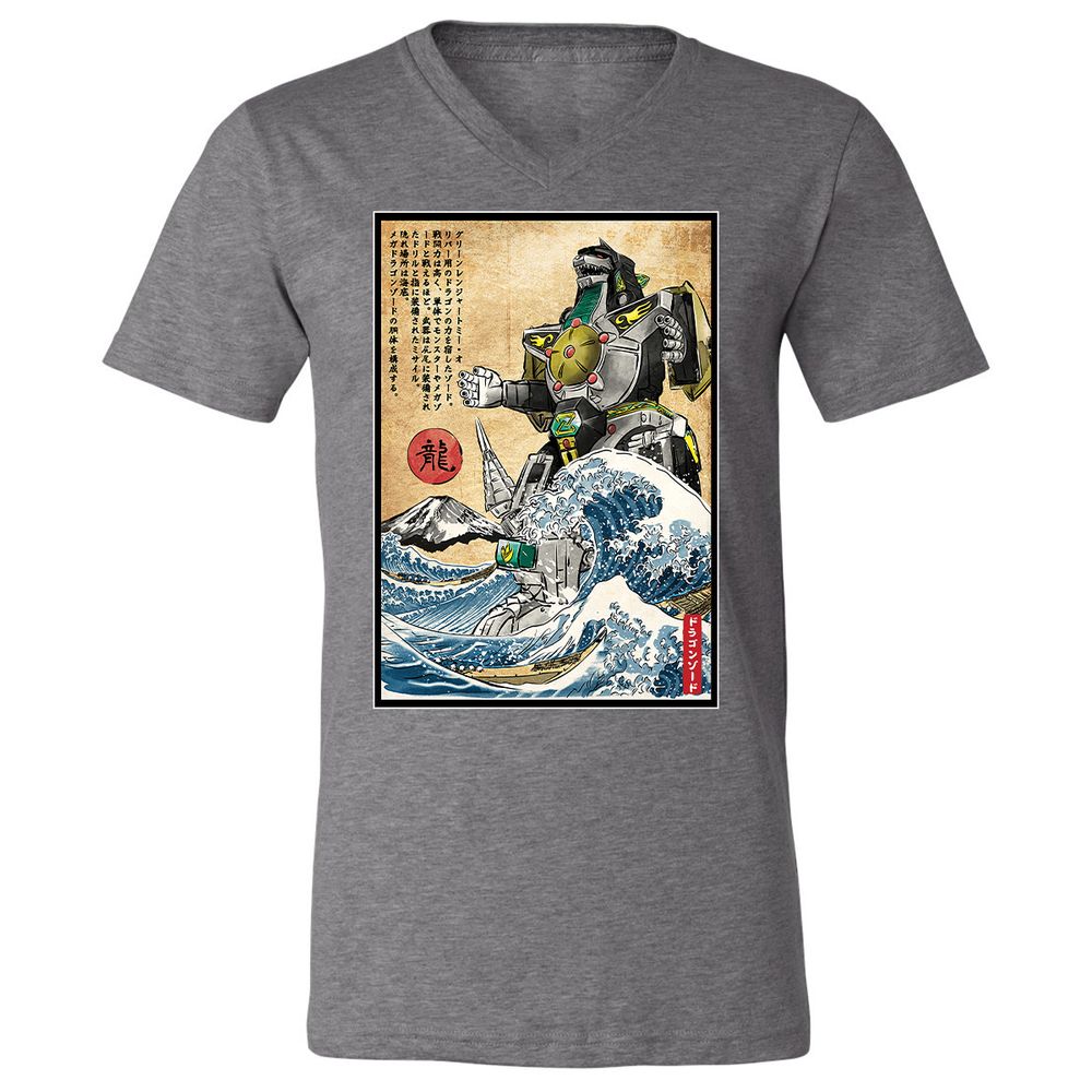 Unisex V-Neck T-Shirt - P74UEXFJ - Deep Heather - 13