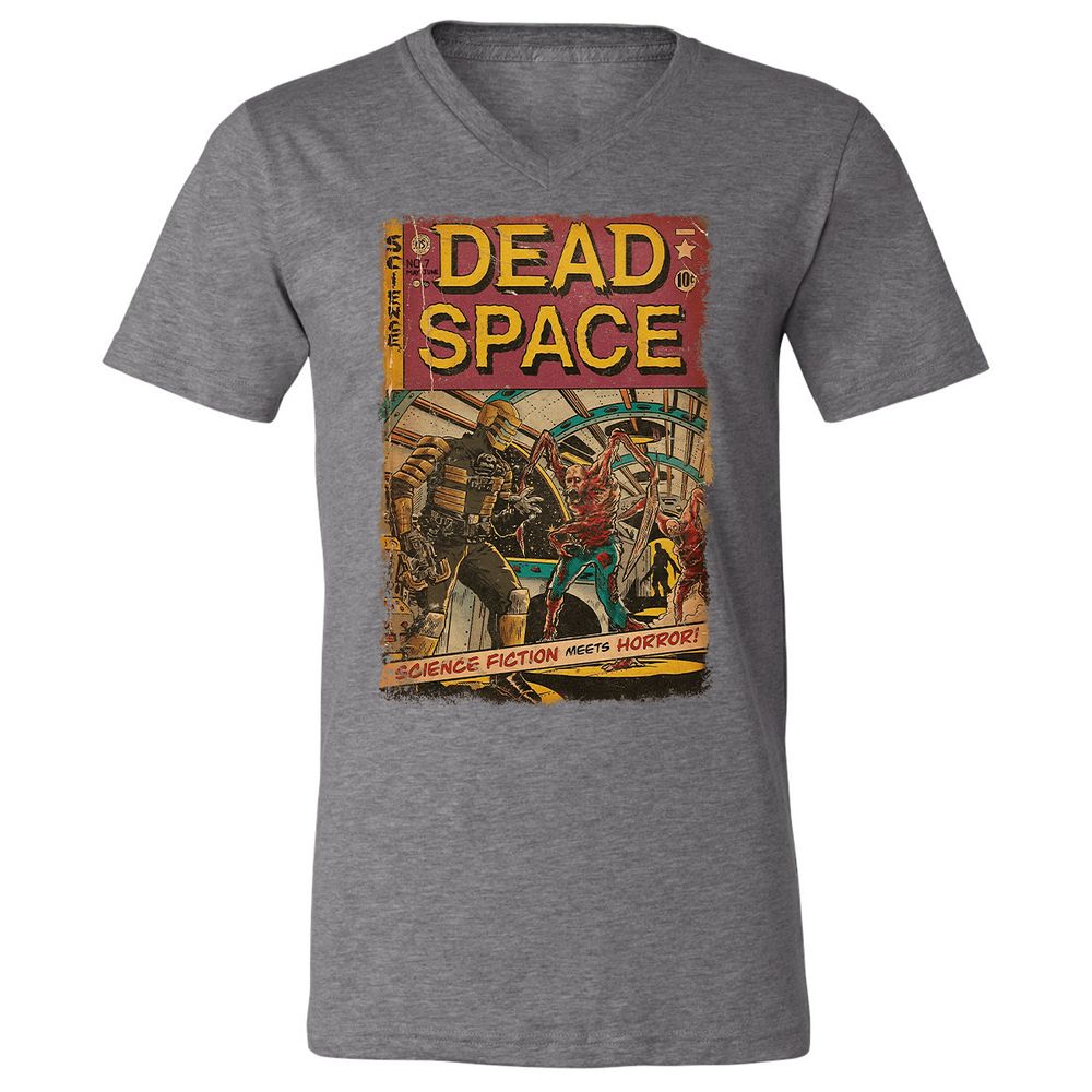 Unisex V-Neck T-Shirt - 7Y1W5J86 - Deep Heather - 13