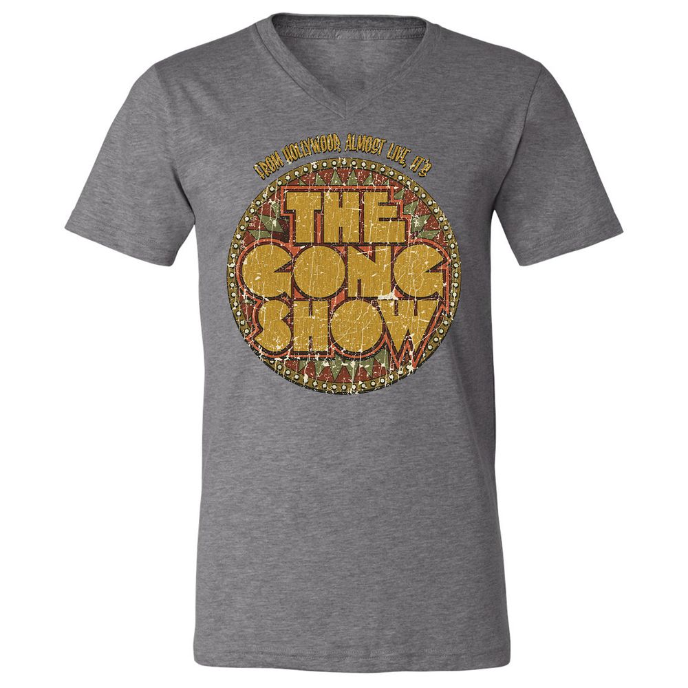 Unisex V-Neck T-Shirt - YTR2B93E - Deep Heather - 13