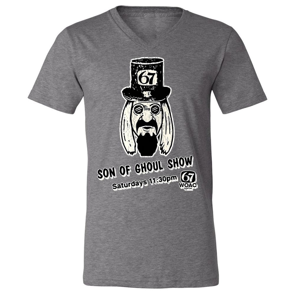 Unisex V-Neck T-Shirt - R5B52KSH - Deep Heather - 13