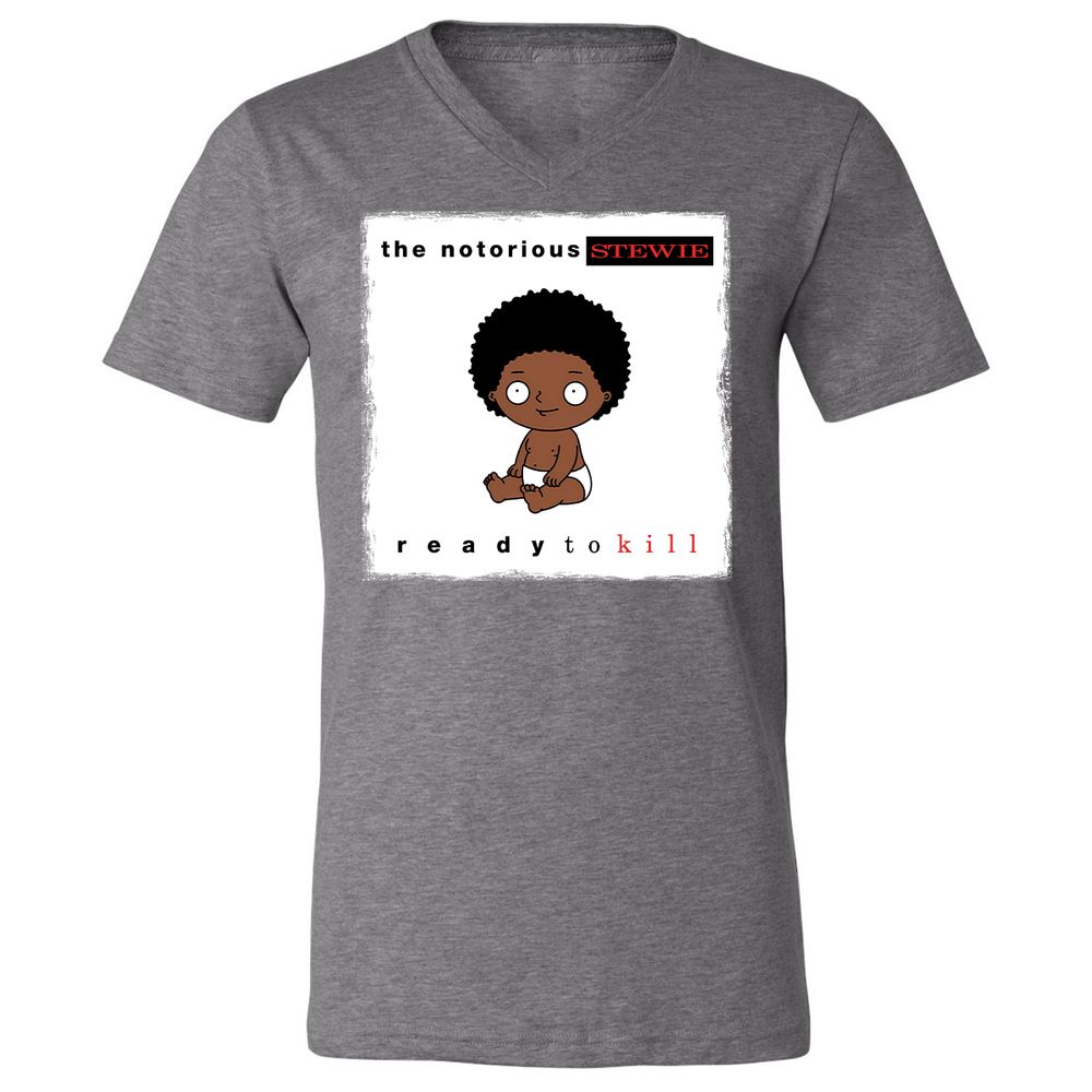 Unisex V-Neck T-Shirt - JR1WX8DD - Deep Heather - 13