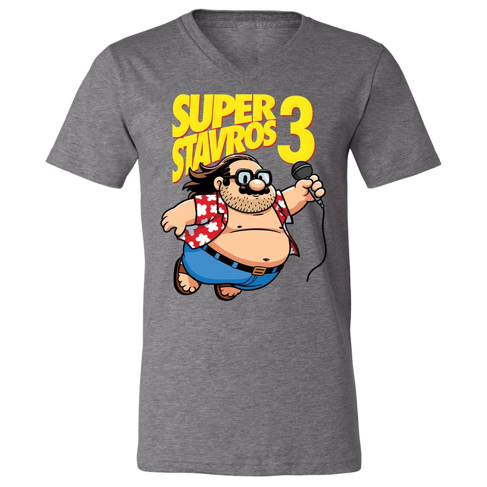 Unisex V-Neck T-Shirt - 5S5ELTRJ - Deep Heather - 13