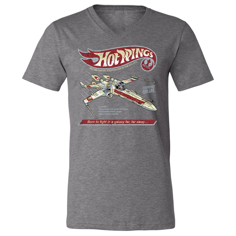 Unisex V-Neck T-Shirt - Y9KK1TAH - Deep Heather - 13